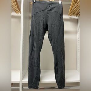Lululemon 7/8 leggings Size 6 Color Charcoal Gray